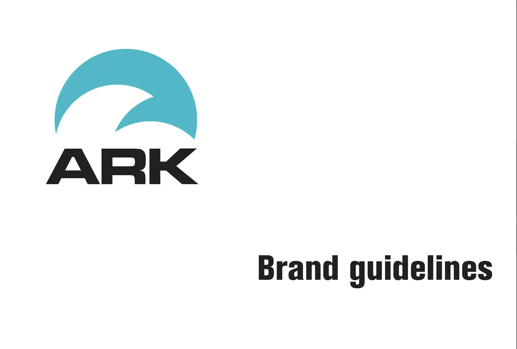 Ark Brand Guidelines — brand system across print, digital, and environmental