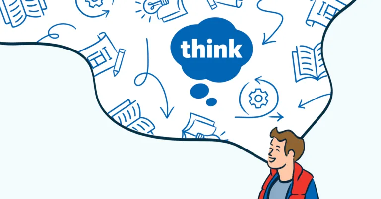 Think Company illustration with thought bubble